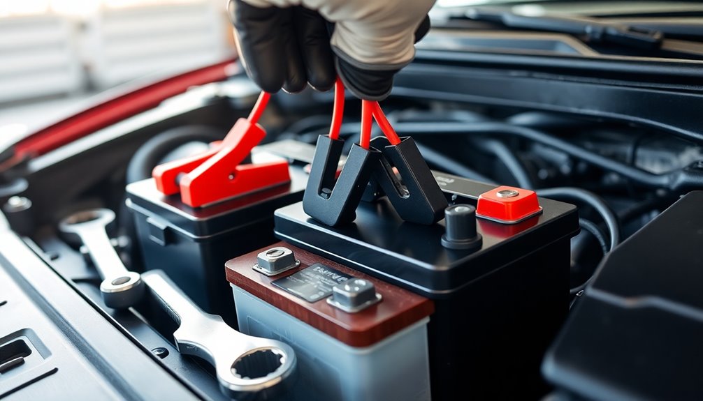 connecting car batteries safely