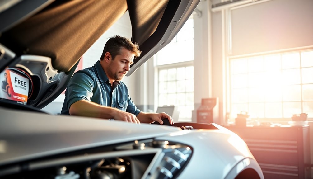 free car battery installation