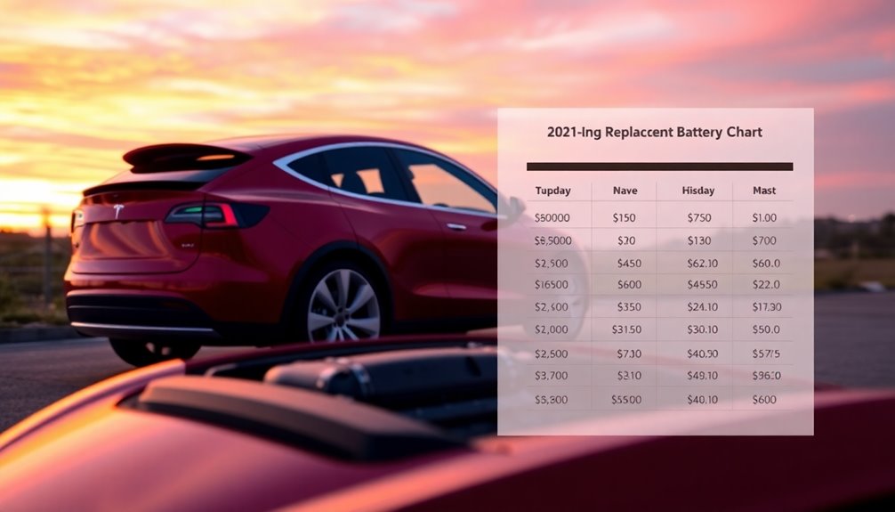 model y battery costs