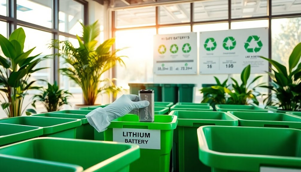 recycle lithium batteries safely