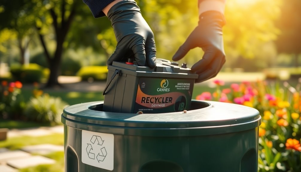 safe car battery disposal