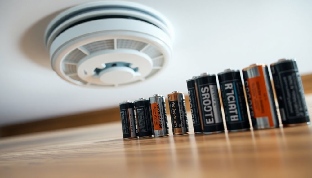 smoke detector battery types