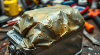 avoid puncturing swollen batteries