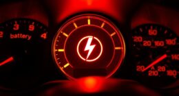 battery warning light caution