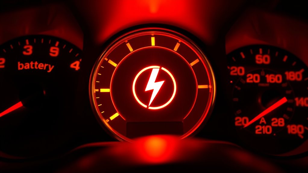 battery warning light caution