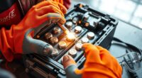 wear protective battery gear