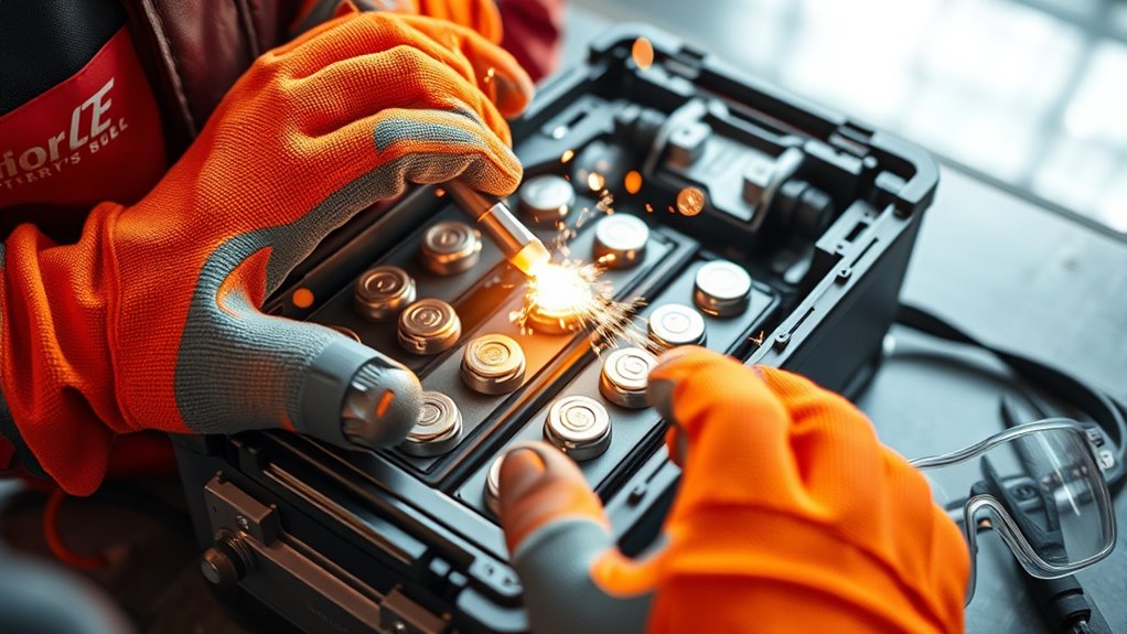 wear protective battery gear