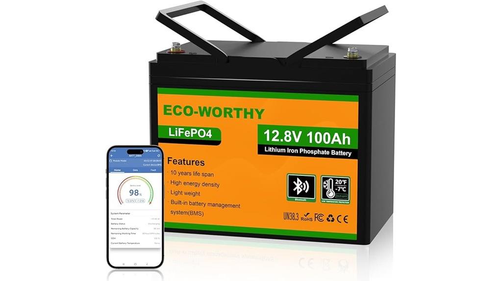 12v 100ah lithium bluetooth