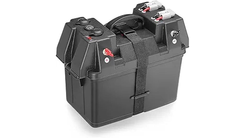 12v marine battery box