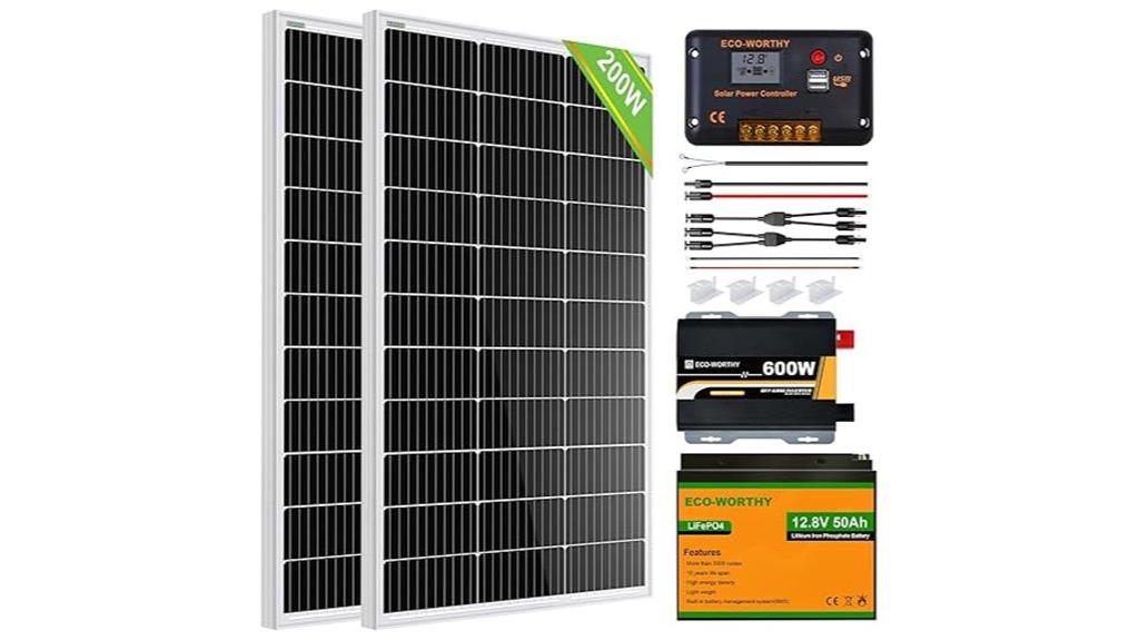 200w rv solar kit