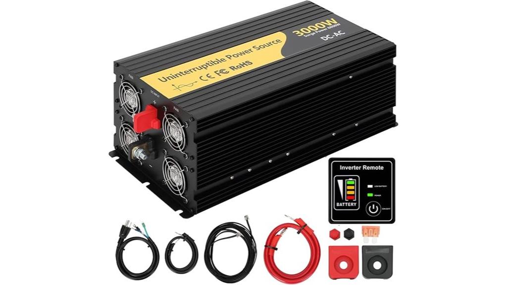 3000w lcd inverter charger