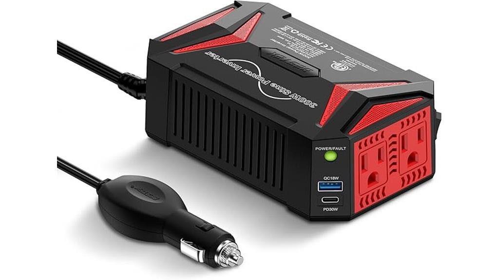300w inverter with usb c