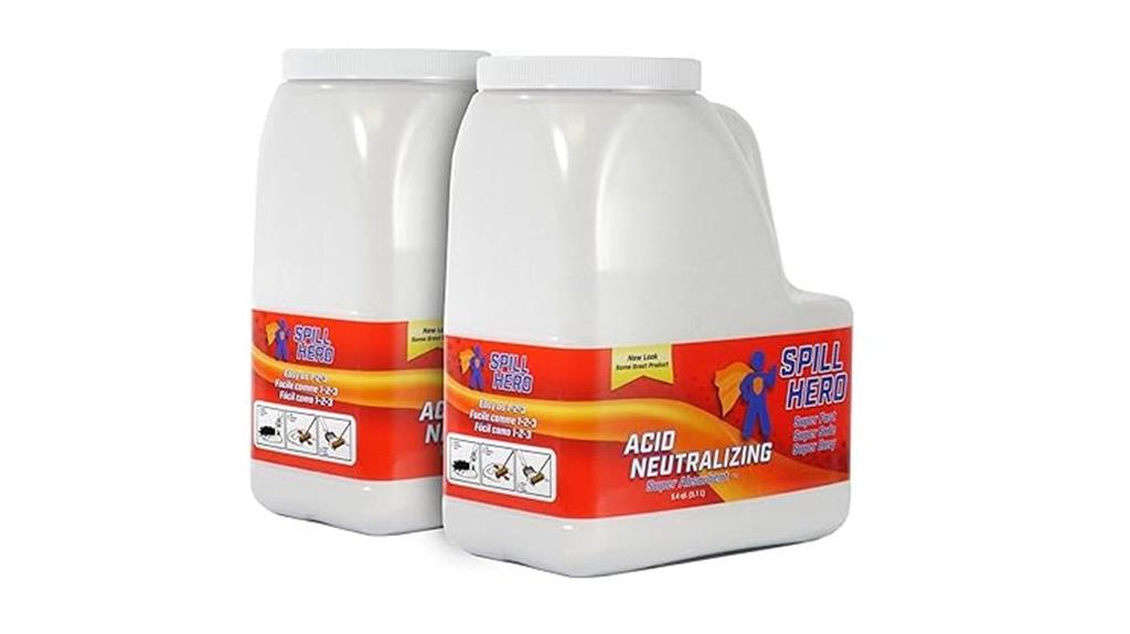 acid spill absorbent bottles
