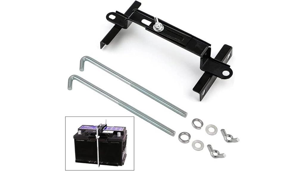 adjustable vehicle battery clamp
