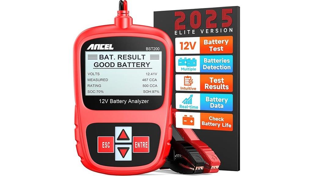 automotive 12v battery tester