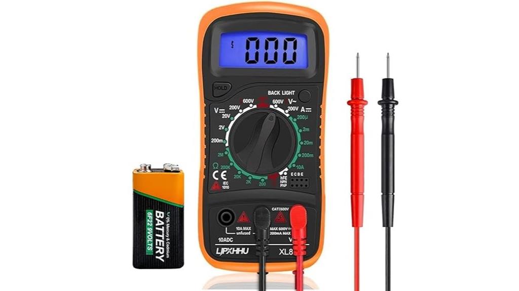 backlit digital multimeter