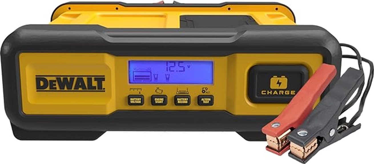 battery charger and engine starter