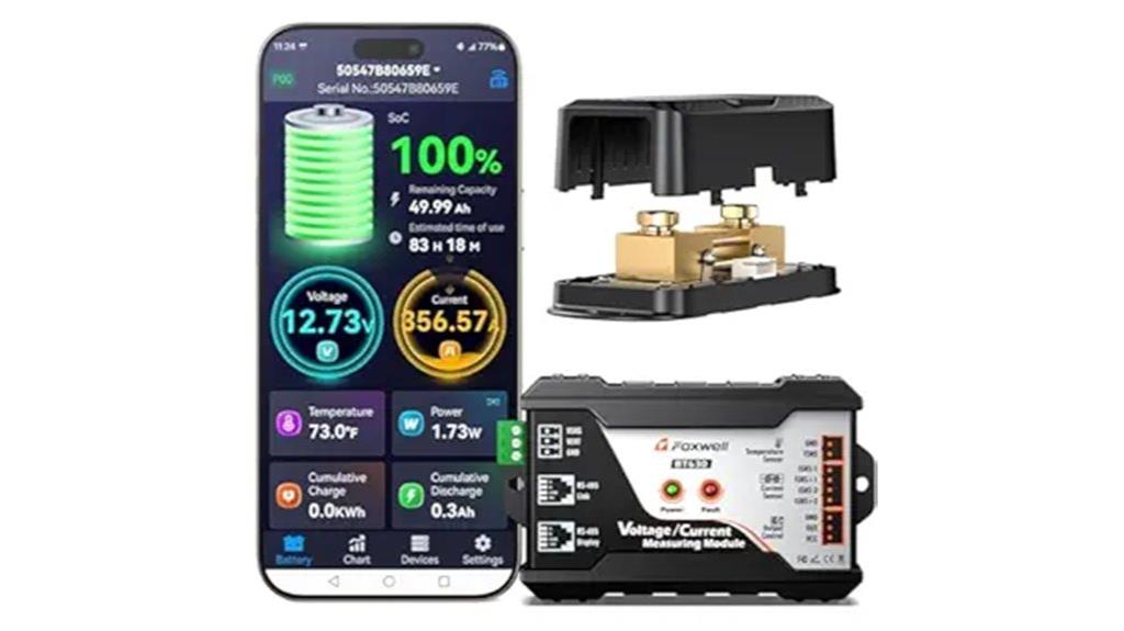 battery monitor with shunt