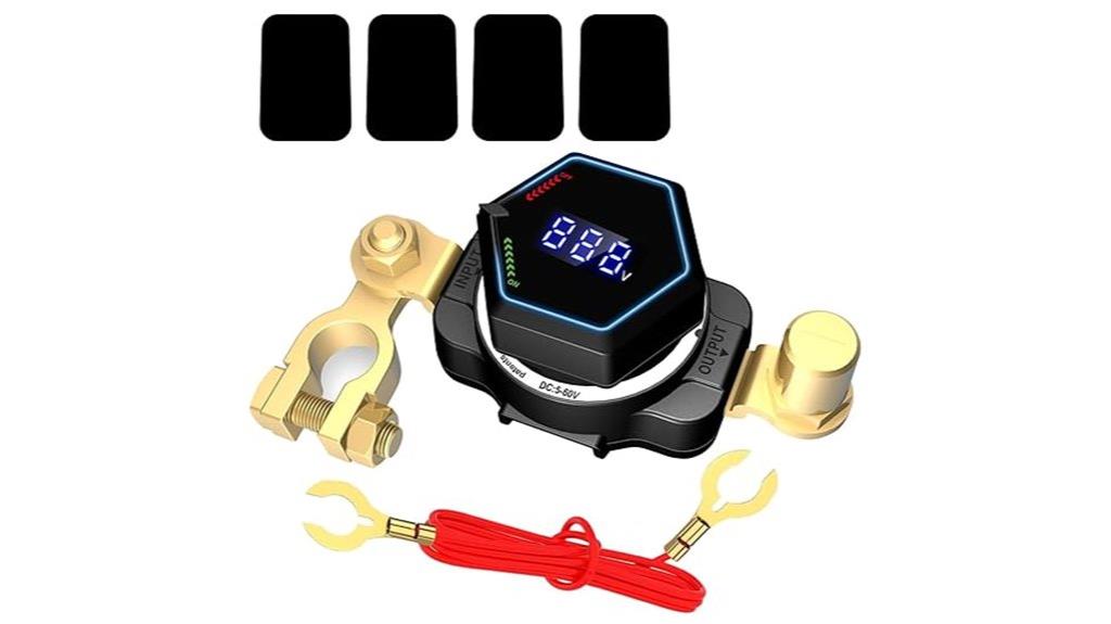 battery switch with voltmeter
