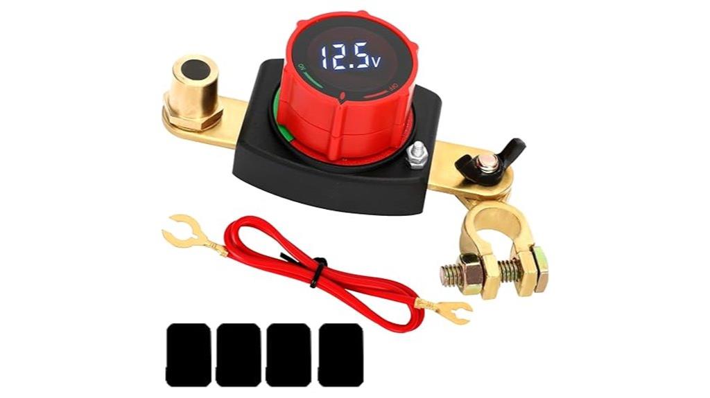 battery switch with voltmeter