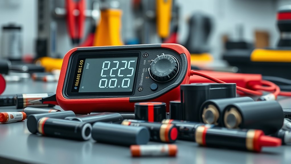 battery testing multimeter features