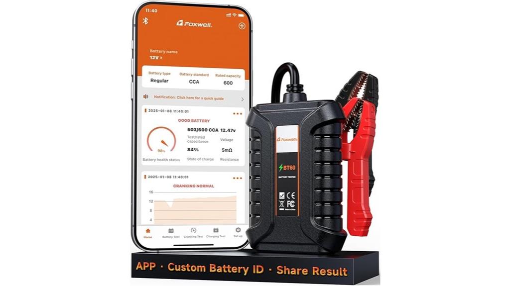 bluetooth car battery tester