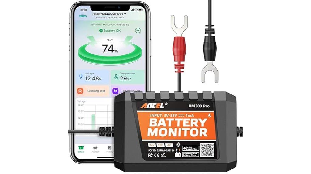 bluetooth waterproof vehicle monitor