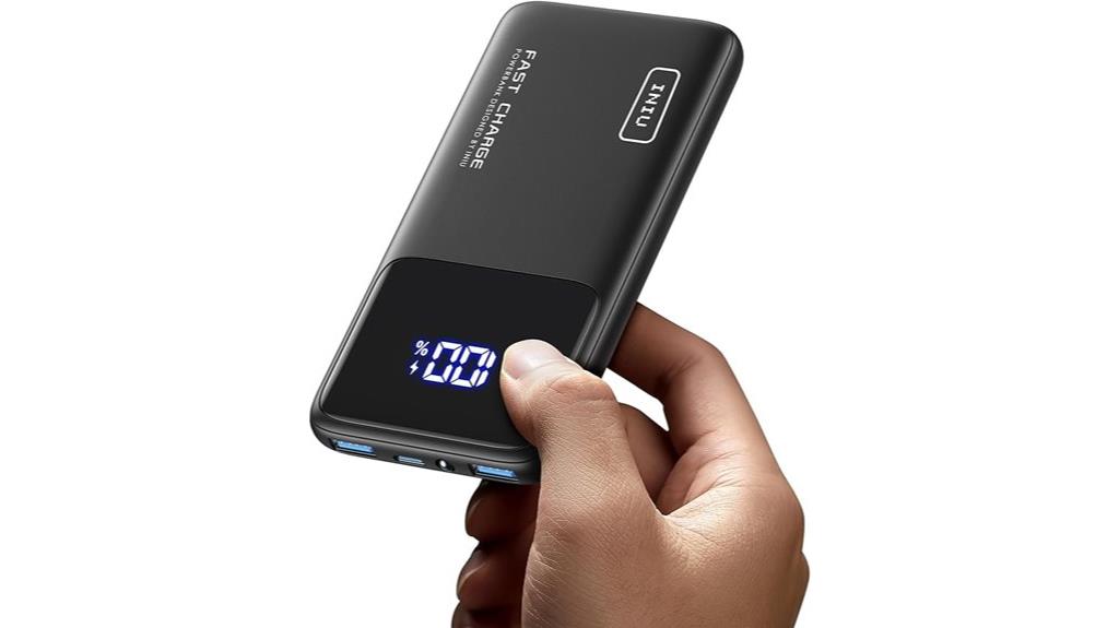 compact 10000mah usb c power bank