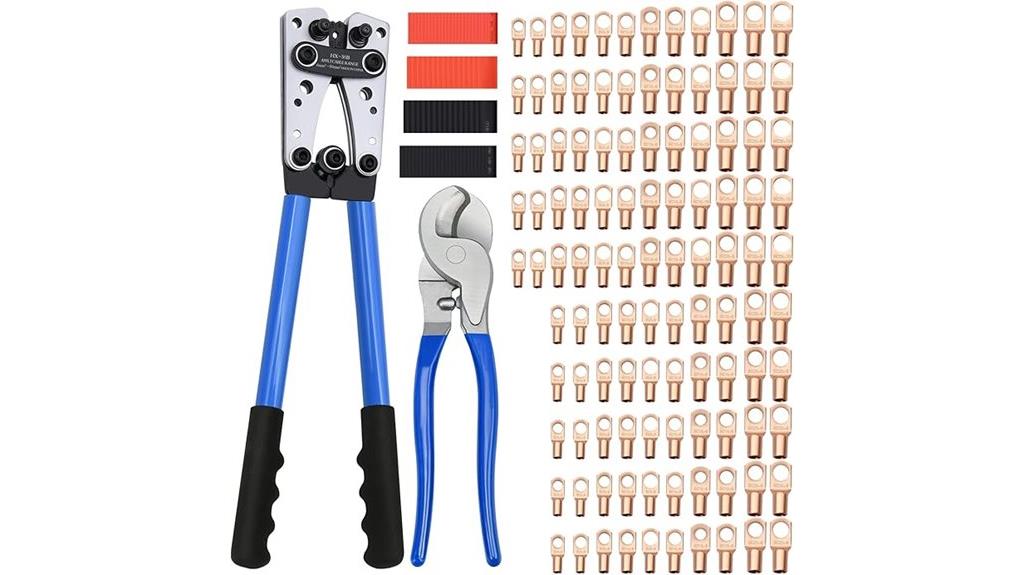crimping tool with copper