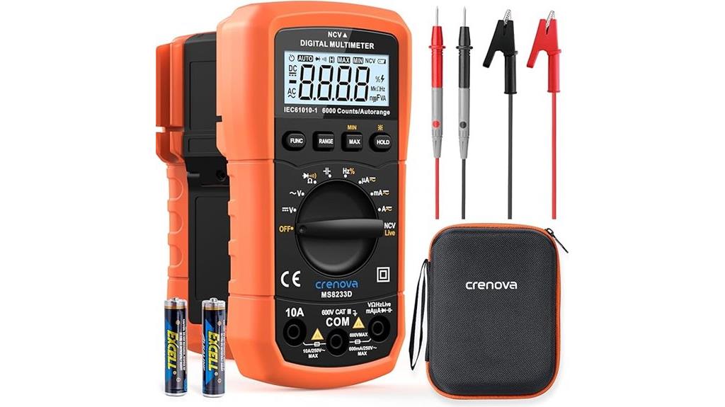 digital multimeter crenova ms8233d