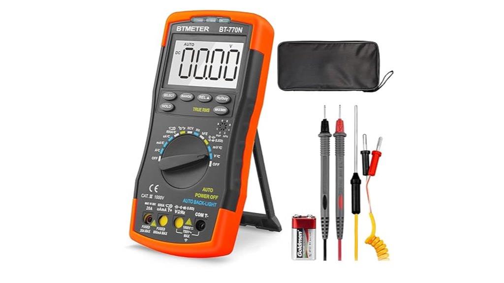 digital multimeter with thermometer