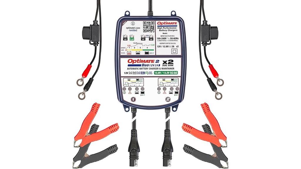 dual bank battery charger