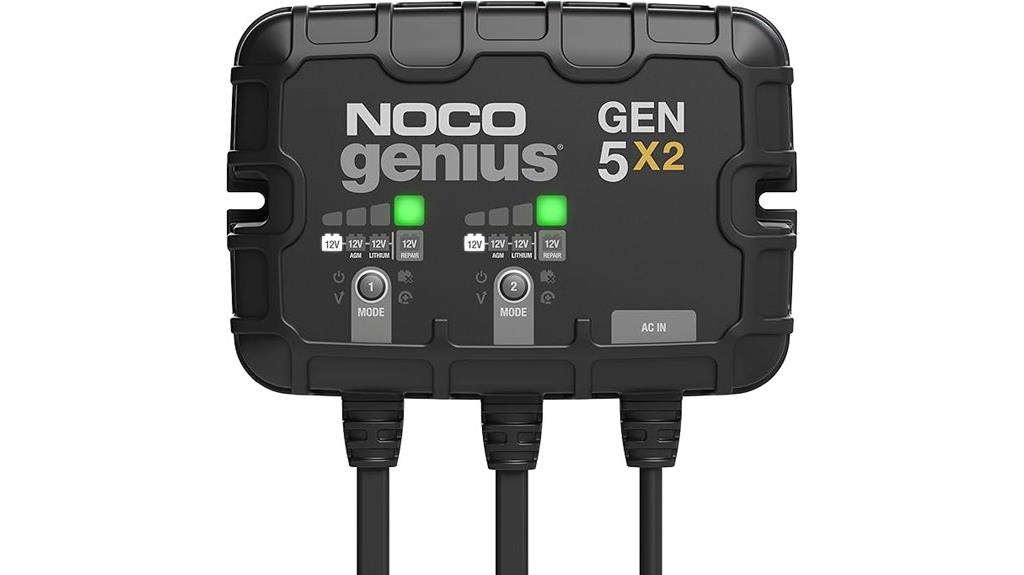 dual bank marine charger