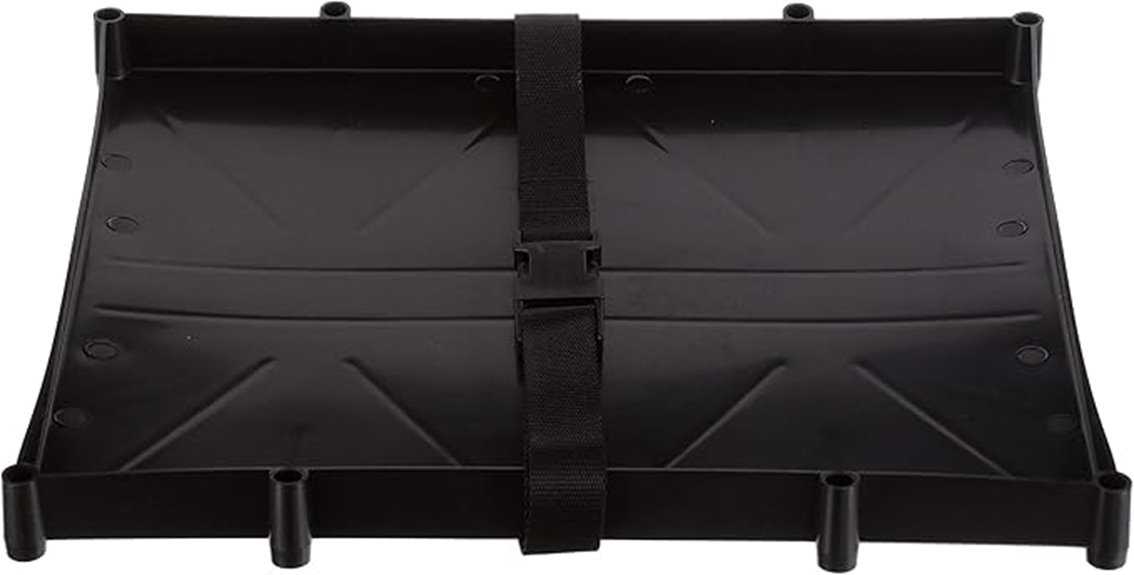 dual group 27 battery tray