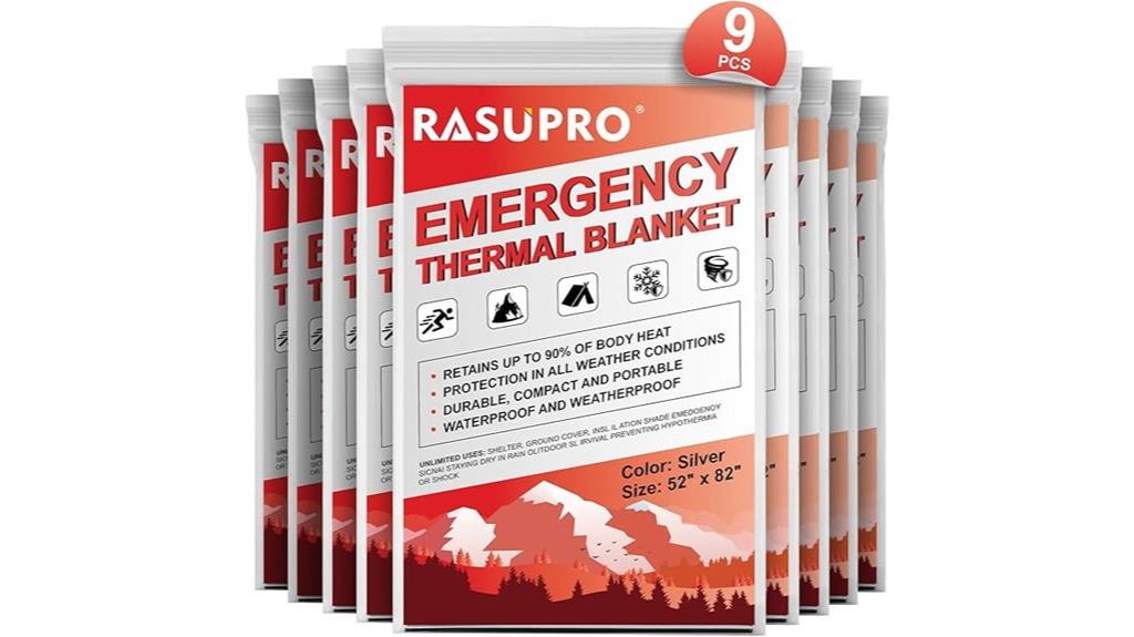 emergency camping blanket pack