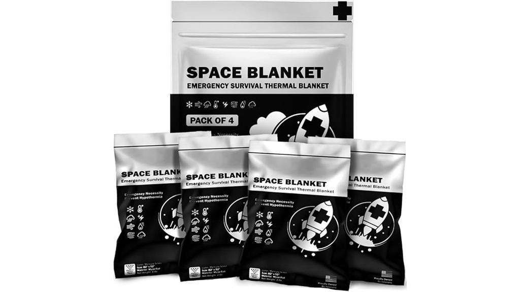 emergency thermal blanket pack
