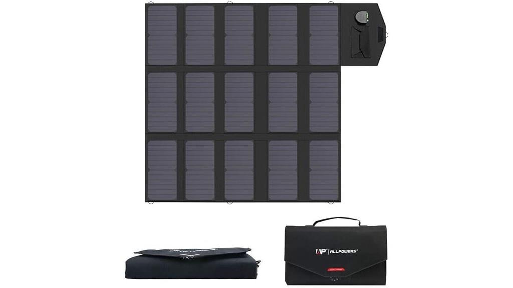 foldable 100w solar charger