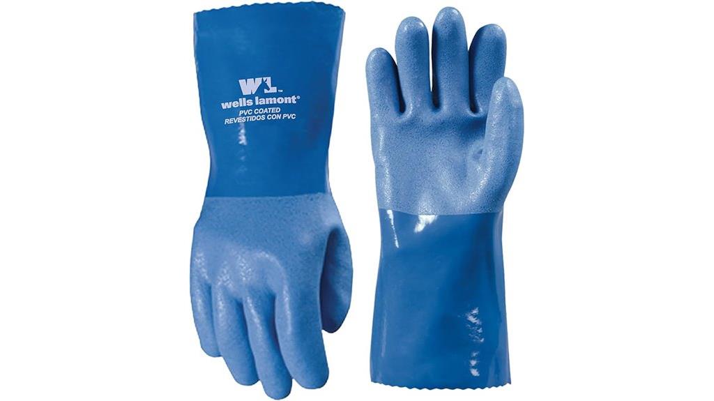 heavy duty pvc work gloves