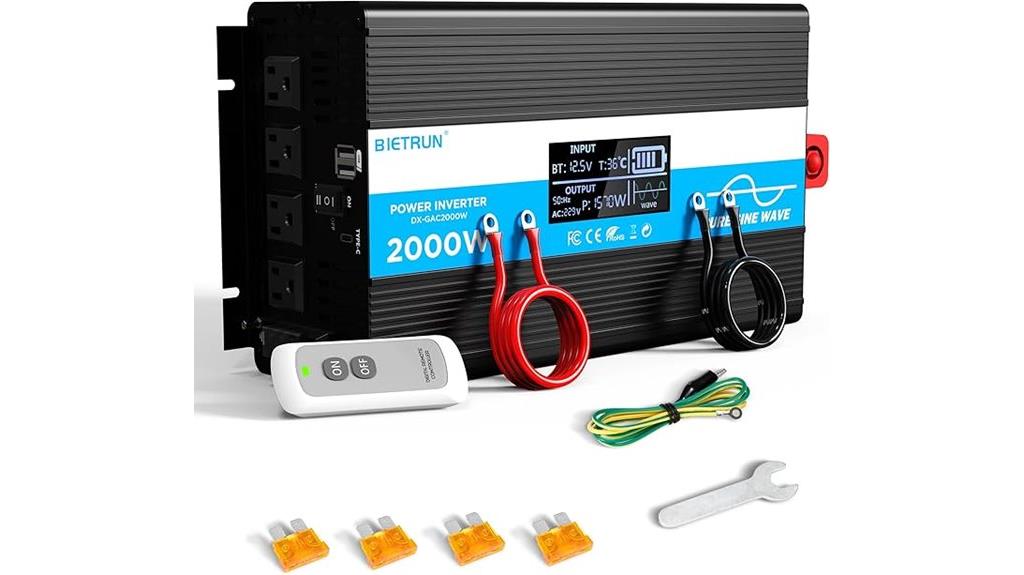 high power inverter features