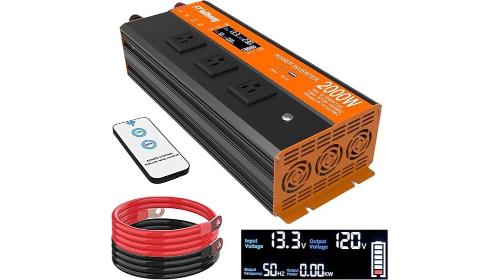high power inverter lcd