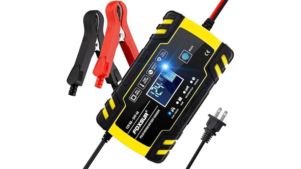 lcd car charger modes