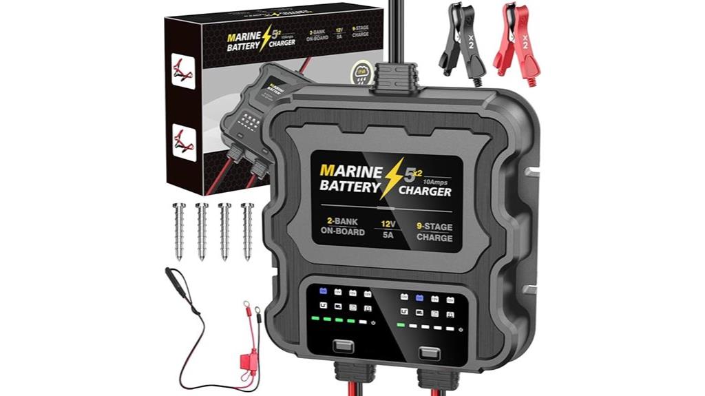 marine battery charger 10a