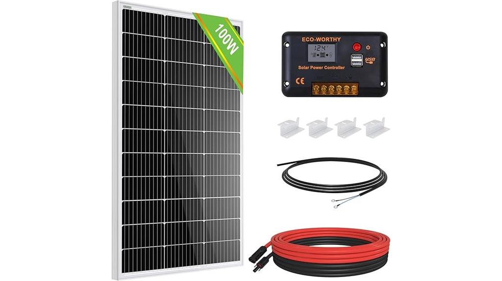 portable 100w solar kit