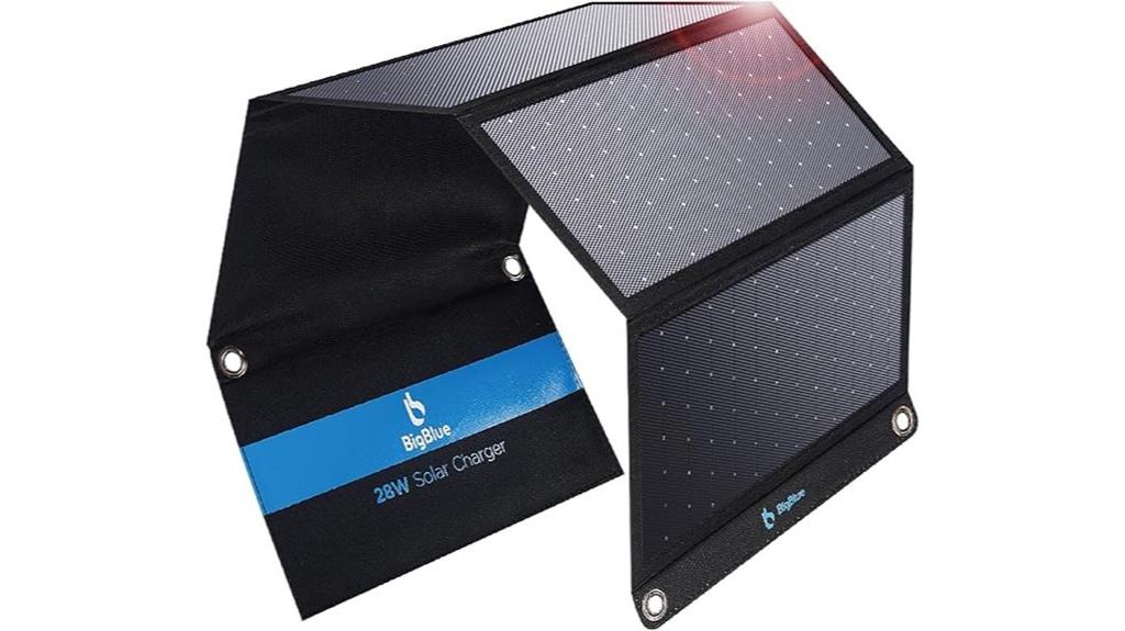 portable 28w usb solar charger