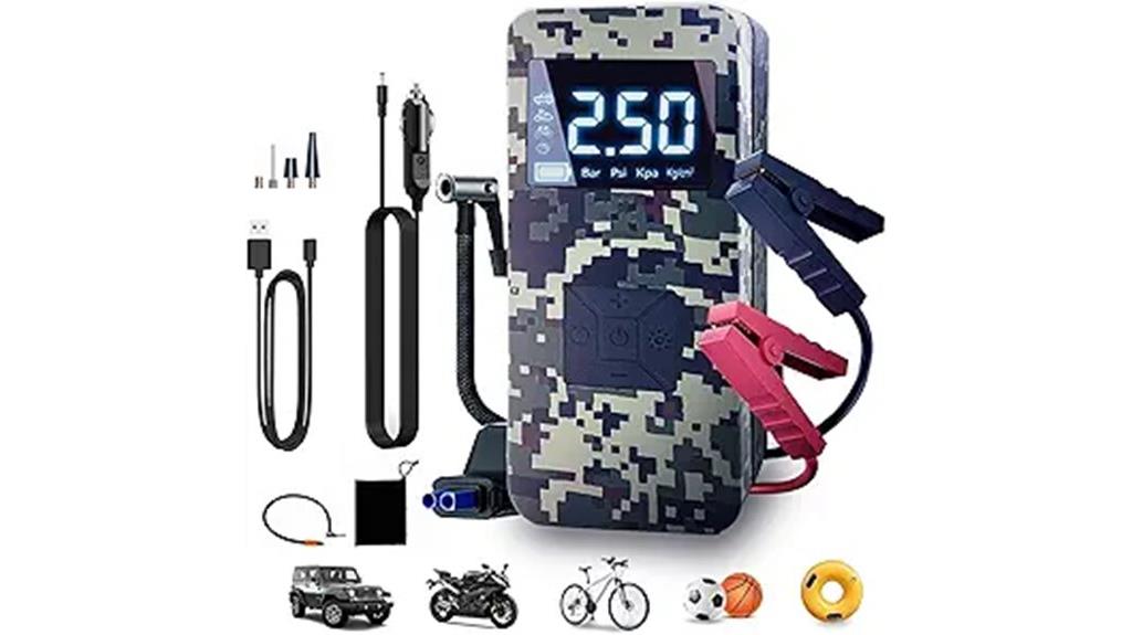 portable jump starter compressor