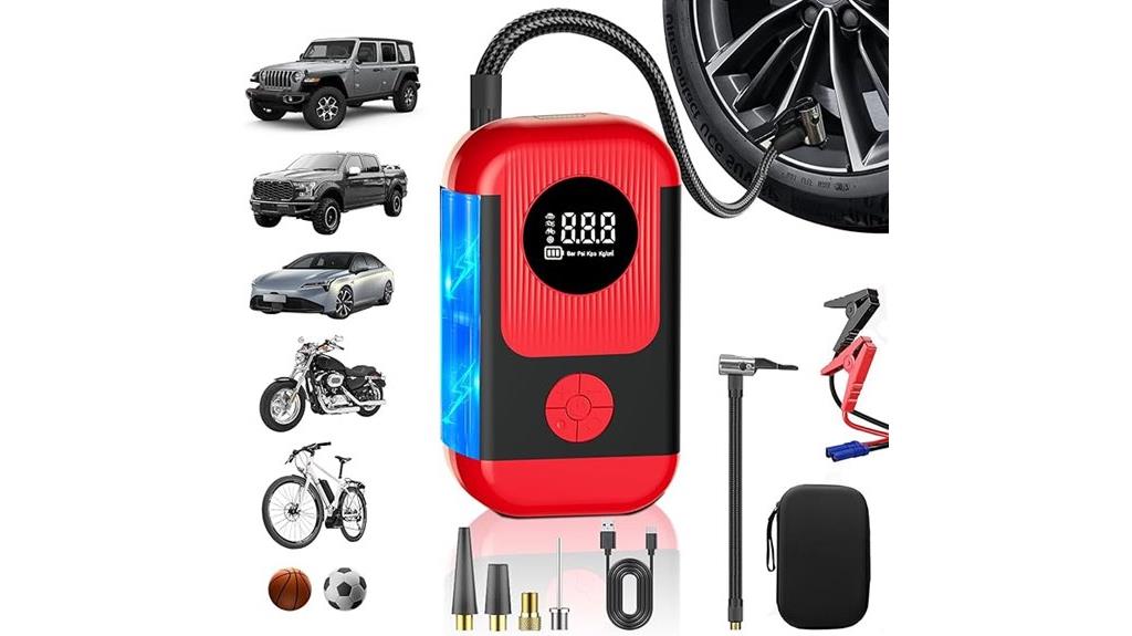portable tire and jump starter