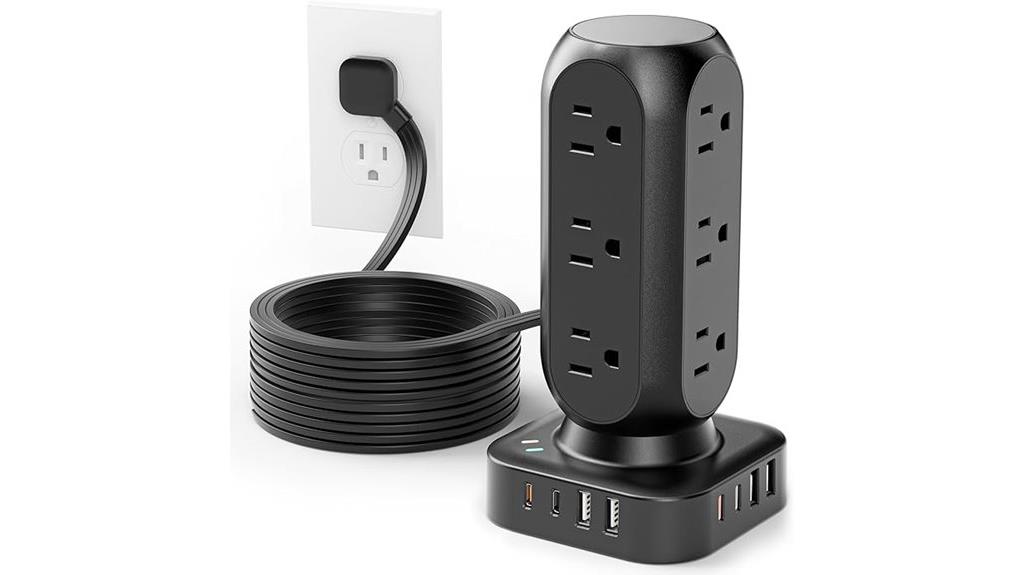 power strip with multiple outlets