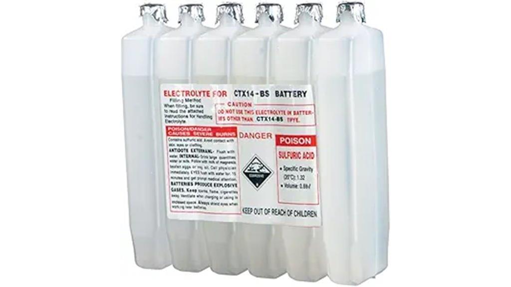 sealed battery electrolyte pack