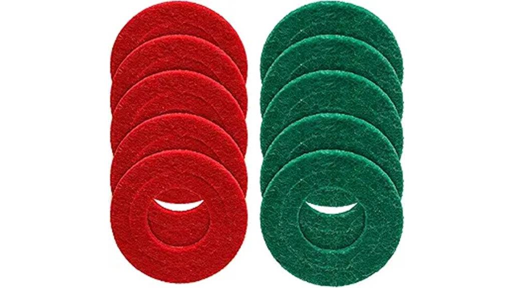 set of ten corrosion resistant washers