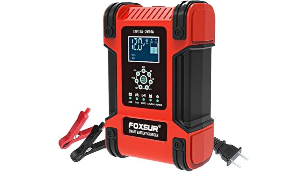 seven stage car battery charger